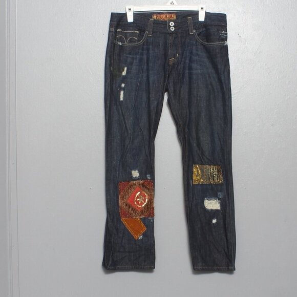 Puka Tres Angeles patchwork denim jeans - Picture 1 of 9